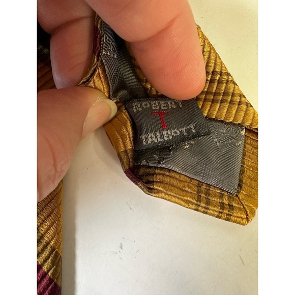 Vintage Robert Talbott for Grady Ervin & Co. Charleston SC Repp Tie - Picture 3 of 7